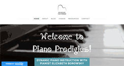 Desktop Screenshot of pianoprodigies.com