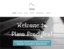 Tablet Screenshot of pianoprodigies.com